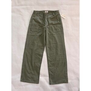 Universal Thread Cargo Pants Women Size 10 Olive Green Wide Leg Utility NWT